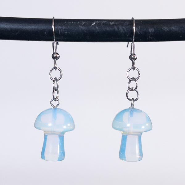 Opalite Crystal Mushroom Earrings