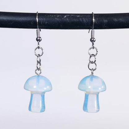 Opalite Crystal Mushroom Earrings