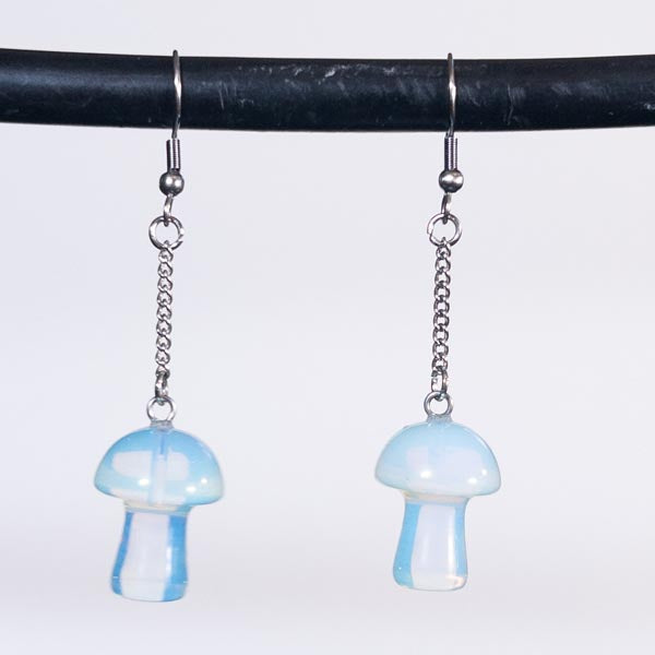 Opalite Crystal Mushroom Earrings